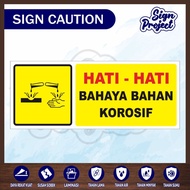 B3 Waste Symbol Label Stickers Dangerous and Toxic Material Stickers HAZMAT KOROSIF STICKERS/ K3 Was