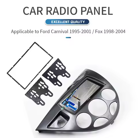 2 Din Panel for Ford Focus Mk1 Fiesta Panel Dash Mount Kit Interior Car Radio Mount Surround