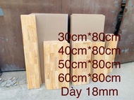 Tấm gỗ làm kệ bàn học sinh gỗ đóng tủ . gỗ là thùng loa gỗ ghép cao su rộng 30cm=>60cm dài 80cm dà