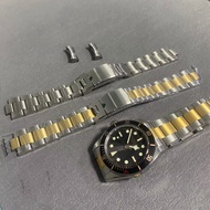 For 20MM tudor 316L Stainless Steel Strap Oyster Bracelet Silver middle gold Watch Strap For BlackBay58
