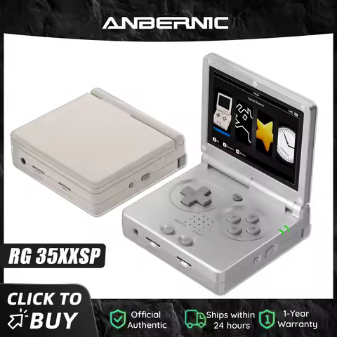 Anbernic RG35XXSP 3.5'' IPS Screen Flip Handheld Console Linux System HDMI-compatible TV Output 64G 