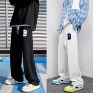 slocks pants loose straight cut pants Korean sweatpant wide leg baggy sweat pants for men Unisex