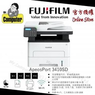 富士膠片 - Fujifilm A4黑白鐳射多功能打印機 ApeosPort 3410sd , (雙面打印/單面影印/單面掃描/FAX) #3410sd #M7300 #2805dw #ct203482
