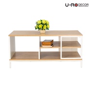 U-RO DECOR โต๊ะกลางอเนกประสงค์/โต๊ะกาแฟ รุ่น DANIA (ดาเนีย) สีลายไม้ COFFEE TABLE รับน้ำหนักได้ 30 ก