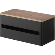 【Direct from Japan】Yamazaki 1642 Kitchen Paper Holder Can Be Cut with One Hand, Hidden, S, Brown, Ma