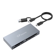 8 in 2 CFexpress Type B//XD/MS/SD/TF Card Reader Adapter 10Gbps Multi Memory Card Reader for XP for