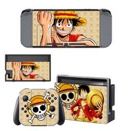 全新One Piece Luffy Nintendo Switch保護貼 有趣貼紙 包主機2面+2個手掣) YSNS0694