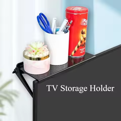 Adjustable TV Screen Top Storage Shelf Rack Holder Computer Monitor Desktop Stand TV Rack Display Sh
