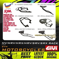 MONORACK GIVI(MV/HRV/SRV/ZR J RACK)SYM HUSKY,VTS200,SYMPHONY EVO,JETX,JET14,CRUISYM,VF3i 185,SPORT R