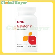 GNC Melatonin 3mg 120 Vegetarian Tablets EXP:05/2026