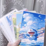 A a5 Tinkerbell Cat Storage Bag Money Bag Doraemon Blue Fatty a5 Size Frosted Money Bag A5