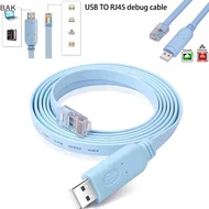 BAK 1/1.51.8/3M USB To RJ45 For Cisco USB Console Cable Debug Line For Cisco H3C HP Arba 9306 Huawei