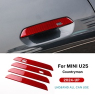 AIRSPEED Carbon Fiber For MINI Countryman U25 2024 Door Handle Decorative Sticker Exterior Accessori