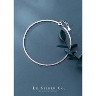 S999 - Sparkly Tinsel Chain Anklet Rantai Kaki Perak