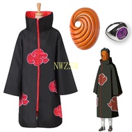 Akatsuki Uchiha Tobi Obito Akatsuki Cosplay Costume Cloak Mask Halloween Man Woman Cosplay Costume A