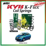 KAYABA PERODUA BEZZA (2016~) FRONT  REAR  SET COIL SPRING STANDARD KYB K-FLEX (2 OR 4 PCS)