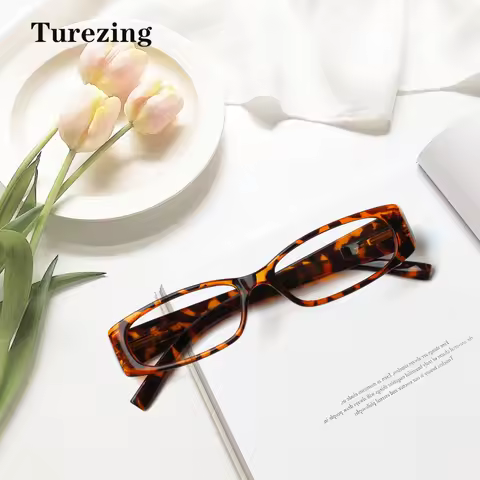 TUREZING Reading Glasses Women Men Wide Leg Rectangular Frame HD Lens Computer Magnifying Glasses Wo