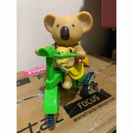 Preloved Made in Japan tin toy Koala bear in bycycle