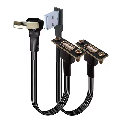 USB extension cable power 5CM 10CM 20CM 30CM USB 2.0 male to female, with screw panel mounting board