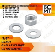GI FLAT WASHER and GI NUT  (10 pcs)
