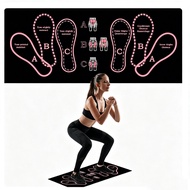 【Ready Stock】Pink Anti-Slip Squat Mat Squat Mat with Foot Position Sports