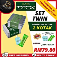 ALANA Set Twin 2 Box 16 Sachet | Free 4 Sachets | Allana Dtox 2 Kotak | Combo Coffee Latte Kopi