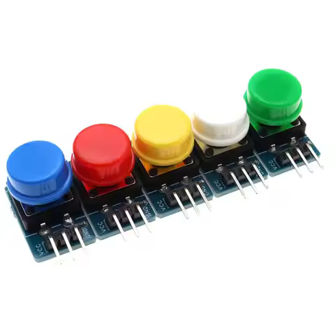 5pcs 12X12MM Big Key Module Big Button Module Light Touch Switch Module With Hat High Level Output F