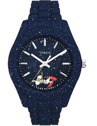 TIMEX WATERBURY OCEAN x PEANUTS SNOOPY 41MM RECYCLED BRACELET WATCH