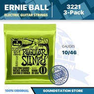 Ernie Ball 3221 Electric Guitar Strings, 10-46 - Electric Guitar Strings | 3 Sets / pack