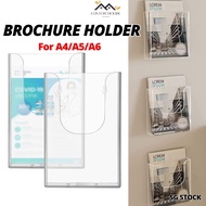 {SG} Brochure Holder A6 A5 A4 Brochure Holder Wall Mount Literature Holder Clear Flyer Holder Wall M