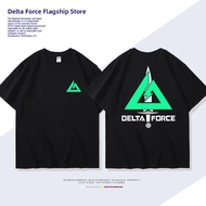 DIEYIN | Delta Force Game-Themed Tactical Logo Cotton Short Sleeve T-Shirt