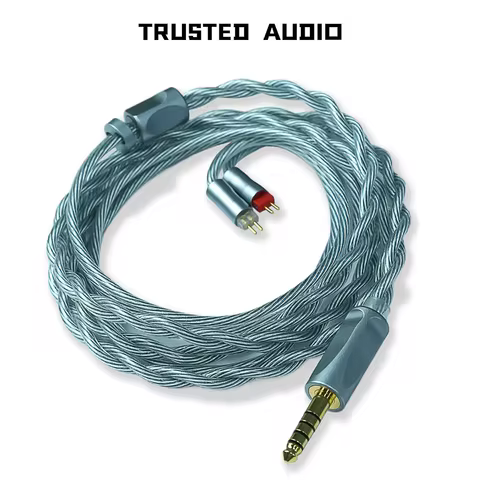 Trusted-50 LN2 Frozen 7N Pure OCC Oil-Graphene PdAg Earphone Cable 3.5mm/4.4mm Balanced MMCX/2Pin/QD