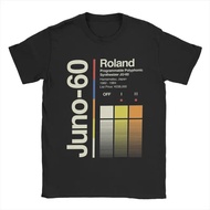 Juno 60 Vertical Roland T-Shirt For Men Cotton Novelty Round Neck Short Sleeves Birthday Gift