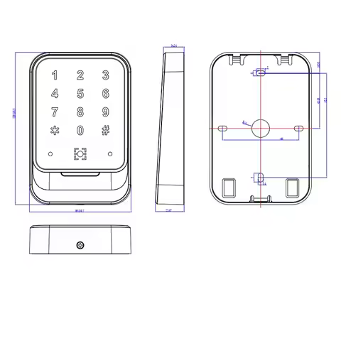 Dynamic QR Code & RFID Reader for Access Control | Wiegand & RS485 | MF, NFC | Keypad for Hotel, Com