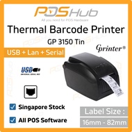 Gprinter T3150 Thermal Label Sticker Printer USB+LAN+Serial