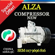 PERODUA ALZA 2009 YEAR 6PK 10SA13C NEW CHINA COMPRESSOR/ KOMPRESOR (CAR AIRCOND SYSTEM)