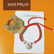 Baby Bracelet Guardian Angel Bangle For Goodluck Against Bad Spirit with Tie Locket Milky Jade Stone