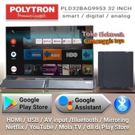 SMART TV LED POLYTRON 32 INCH CINEMAX SOUNDBAR ANDROID