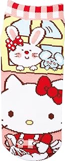 Jays Planning JGS0920 Women's Socks SWIMMER x Hello Kitty Checkered Adult (8.7-9.4 inches (22-24 cm)