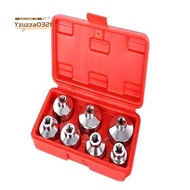 7 Pieces Oil Filter Socket Wrench 24mm to 38mm 3/8-Inch Drive Oil Filter Removal Socket Filter Cap R