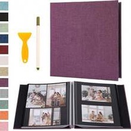 1ชิ้น อัลบั้มสแครปบุ๊กแบบมีกาวในตัวพร้อมหน้าแม่เหล็ก, 4x6, 5x7, 8x10 อัลบั้มรูปภาพ, สมุดวาดเขียนพร้อ