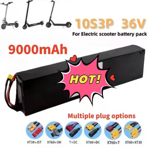 10S3P 36V 9000mAh 18650 Lithium-Ion Battery with Built-in BMS for KUGOO S1 S2 S3 Electric Scooter 50