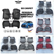 B&Y 5D Perodua MyVi Lama Lagi Best Icon 2011-2017 Carpet