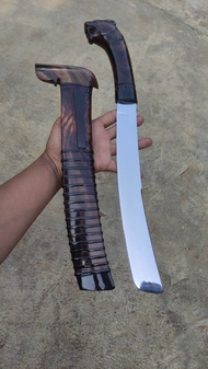 golok kerja kopak rawing ukiran macan