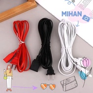 MIHAN Power Extension Cord, 2/3/5m Two-pin AC Power Cord, PVC Copper US Plug