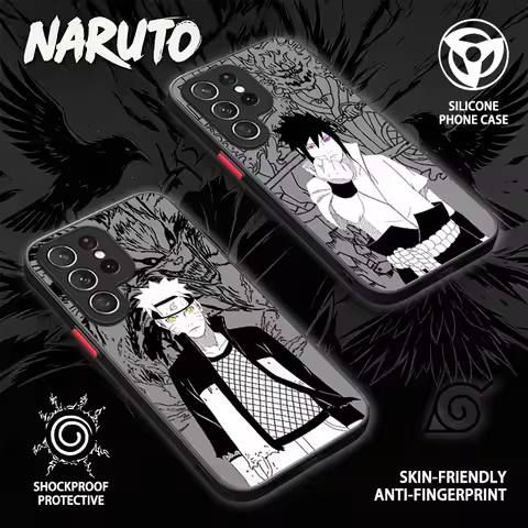 Naruto Sasuke Trendy Dark Aesthetic Case For Samsung Galaxy S26 Edge S25 S24 S23 Ultra S22 Pro S21 P