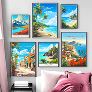 Mexico Travel Scenery Poster Santa Fé Chichen Itza Oaxaca Tulum Cancun Canvas Painting Photo Wall Ar