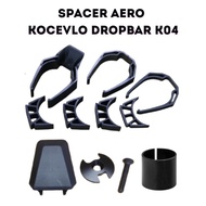 Aero Dropbar Spacer for KOCEVLO K04 Stem Headset Handlebar Roadbike Gravel/ OD2 31.8mm OD1/ 28.6mm