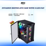 INVASION  REFINE WITH 4 LED FAN ATX CASE