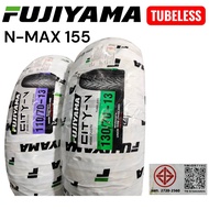 ยางนอก FUJIYAMA เรเดียล (ไม่ใช้ยางใน) ลาย CITY-V (TUBELESS) 110/70-13 110/70-14  130/70-13 ใส่ N-MAX